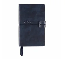 Ежедневник 12х20cм Leo Planner датированный 2025 термо синий (252511)