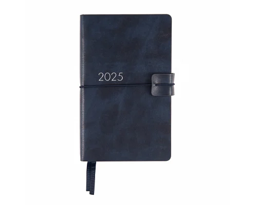 Ежедневник 12х20cм Leo Planner датированный 2025 термо синий (252511)