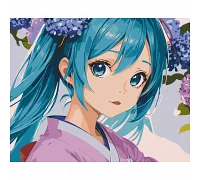 Картина за номерами аниме Hatsune Miku Мику Хацунэ 40х50 см АРТ-КРАФТ (16093-AC)