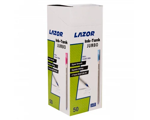 Ручка кулькова LAZOR Ink Tank-Jumbo синя 0,6 мм LINC (412109)