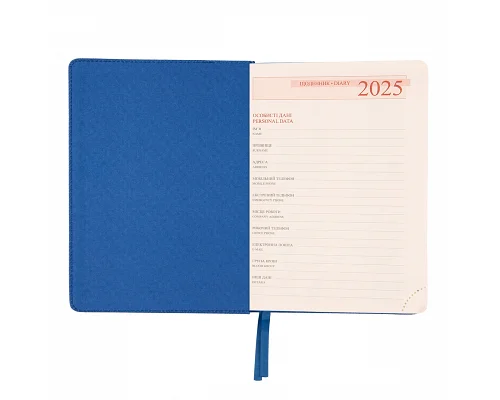 Ежедневник А5 Leo Planner датированный 2025 Liberty синий 368 стр (252444)