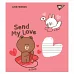 Зошит шкільний Line friends 12 аркушів лінія YES (766545)