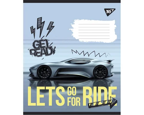 Тетрадь школьная Lets go for ride 18 листов клетка YES (766583)