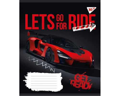 Зошит шкільний Lets go for ride 18 аркушів клітинка YES (766583)