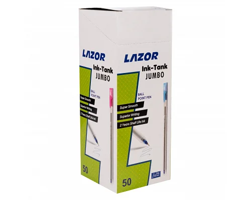 Ручка шариковая LINC LAZOR Ink Tank-Jumbo 0,6 мм красная (412224)