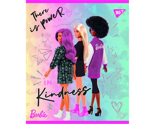 Тетрадь Barbie А5 18 листов клетка YES (766813)