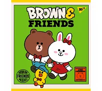 Тетрадь Line Friends А5 48 листов клетка YES (766867)