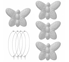 Пінопластові заготовки Метелики 4 штуки 8 см Santi (743093)