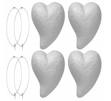 Пінопластові заготовки Серця фігурні 4штука 6,5 см Santi (743115)