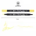 Маркер акварельний Brush Marker SWB-01 світло-жовтий двосторонній Santi (391057)