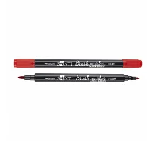 Маркер акварельный Brush Marker SWB-07 красный двусторонний Santi (391063)