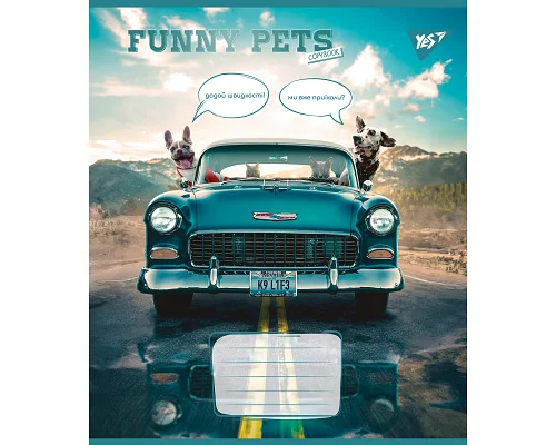 Тетрадь школьная Funny pets А5 18 листов линия YES (766993)