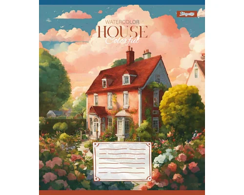 Тетрадь школьная 1В House colorful А5 48 листов линия 1 Вересня (767116)