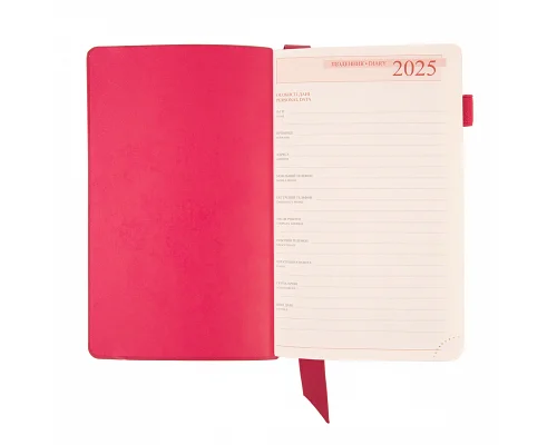 Ежедневник 12х20cм Leo Planner датированный 2025 Monaco розовый 352 стр (252506)