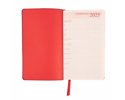 Ежедневник А5 Leo Planner датированный 2025 Boss красный 368 стр (252516)