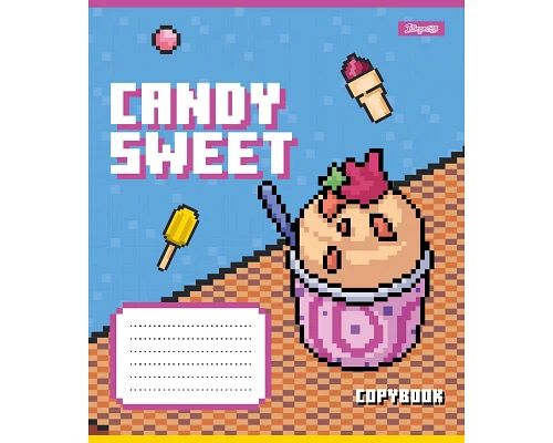 Зошит шкільний 1B Candy sweet А5 12 аркушів клітинка 1 Вересня (767185)