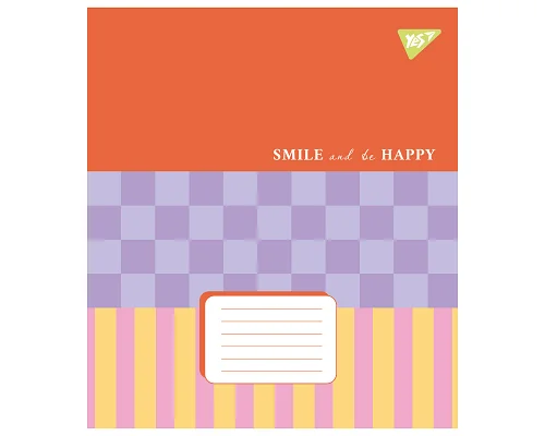 Зошит шкільний Smile and be happy А5 18 аркушів лінія YES (767267)