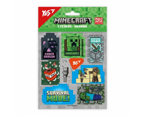 Набор наклеек Minecraft YES (954923)