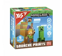 Фарби гуашеві Yes Minecraft 9 кольорів по 20 мл (230406)