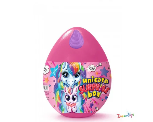 Набір креативної творчості Яйце Unicorn Surprise Box українська мова Danko Toys (USB-01-01U)