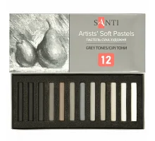 Пастель суха художня Santi Grey Tones 12 кольорів: 353698