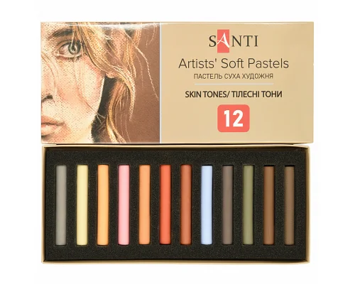 Пастель суха художня Santi Skin Tones 12 кольорів: 353697