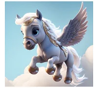 Алмазна мозаїка Летючий пегас 20*20 см Dreamtoys (S10024)
