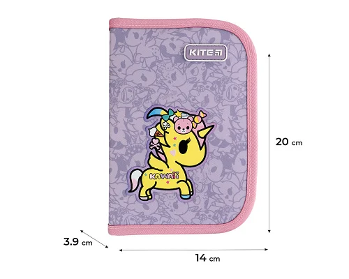 Пенал-книжка без наповнення Kite NEW tokidoki 20x14x4 (TK24-622)