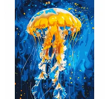 Картина за номерами Танець медузи, 40*50см, LED підсвітка SANTI (955067)