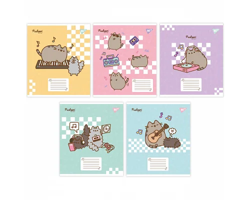 А5+ 12 аркушів Pusheen in music нотний зошит 1 Вересня (766260)