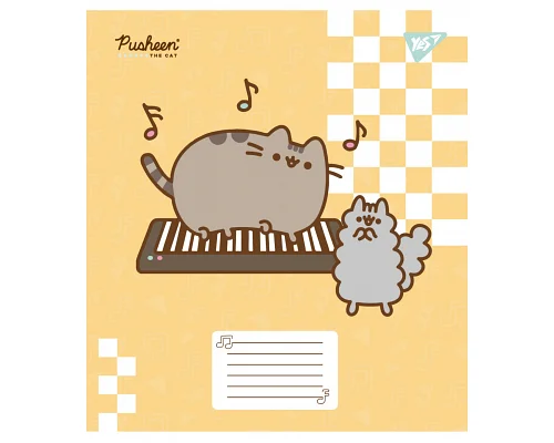 А5+ 12 аркушів Pusheen in music нотний зошит 1 Вересня (766260)