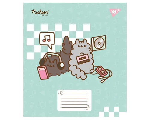А5+ 12 аркушів Pusheen in music нотний зошит 1 Вересня (766260)