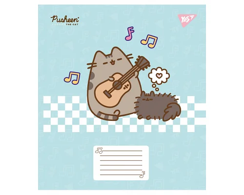 А5+ 12 аркушів Pusheen in music нотний зошит 1 Вересня (766260)