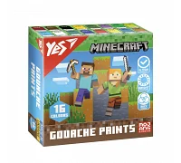 Фарби гуашеві Minecraft 16 кольорів по 20 мл Yes (230408)