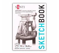 Скетчбук для графіки Art 18х25см 30 арк. склейка 110г/м2 Santi (743202)