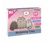 Пластилін Pusheen 16 кольорів 320 г YES (540694)