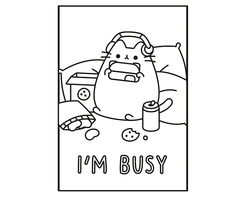 Раскраска А4 Pusheen с наклейками 8 страниц YES (743229)