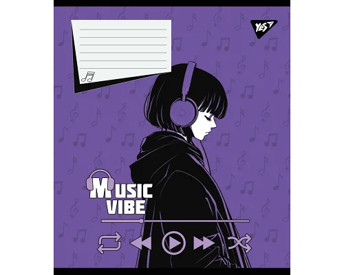 А5+ 12 аркушів Anime moon music нотний зошит YES (767435)