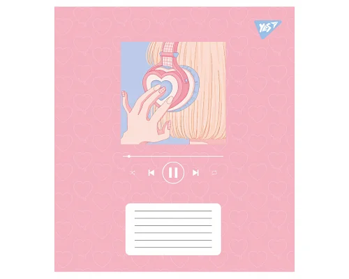 А5+ 12 аркушів K-POP style нотний зошит YES (767438)
