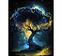 Алмазна мозаїка Чарівне дерево ночі 30*40см ТМ Dreamtoys (S20063)