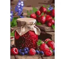 Картина за номерами Малинове варення 30х40 Ідейка (KHO5692)
