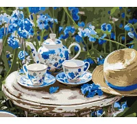 Картина за номерами Ранковий чай 40х50 Ідейка (KHO5703)