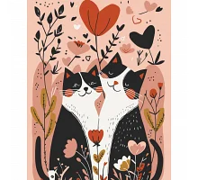Картина за номерами Котяче кохання 40х50 см Art Craft (11696-AC)