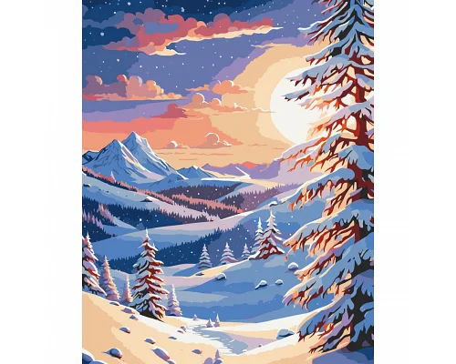Картина за номерами Пейзаж зима в горах 40х50 см Art Craft (11047-AC)