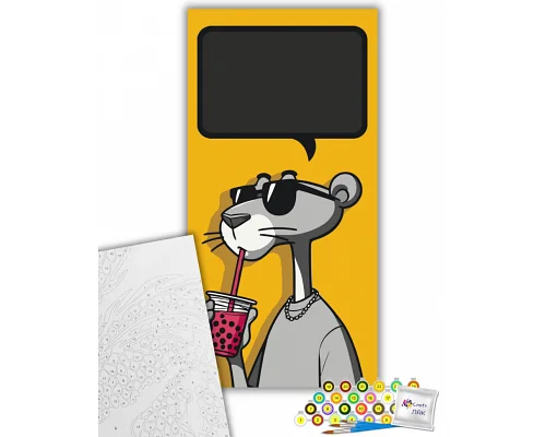 Картина за номерами з листівкою The Pink Panther 40х80 см Art Craft (11564-AC)