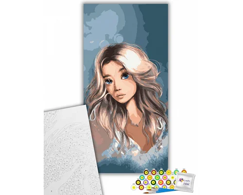 Картина за номерами Чарівна дівчина 40х80 см Art Craft (10126-AC)