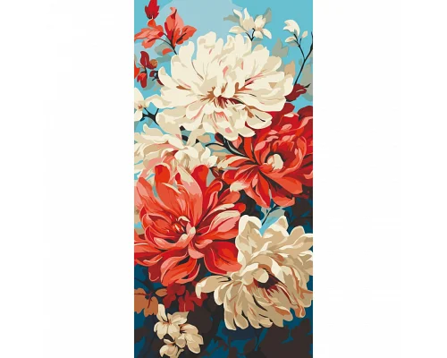 Картина за номерами Натюрморт Жоржини 40х80 см Art Craft (13070-AC)