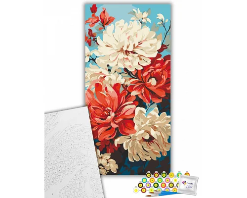 Картина за номерами Натюрморт Жоржини 40х80 см Art Craft (13070-AC)