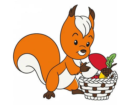 Дитяча картина-розмальовка на холсті Білочка Art Craft 25х30 см (15079-AC)