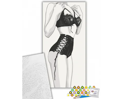 Картина за номерами Відвертий лук 40х80 см Art Craft (10109-AC)